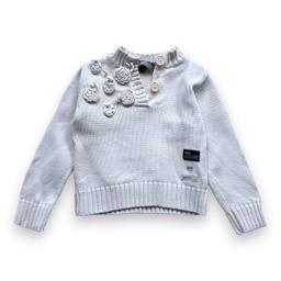 IKKS, Pull beige à fleurs en relief, 3 ans