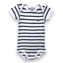 PETIT BATEAU, Body à rayures, 12 mois