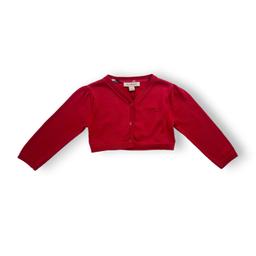 BURBERRY, Cardigan court rouge (neuf), 12 mois