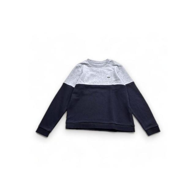 LACOSTE, Sweat gris et bleu marine, 12 ans