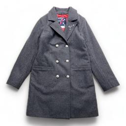 IKKS, Manteau caban gris en laine, 10 ans