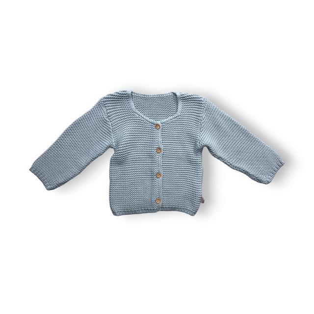 POUDRE ORGANIC, Cardigan vert en crochet (neuf), 2 ans