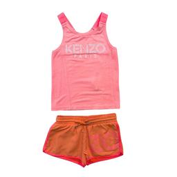 KENZO, Ensemble sport rose et orange, 4 ans