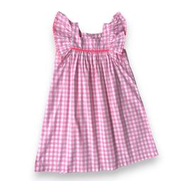 JACADI, Robe longue rose vichy, 8 ans