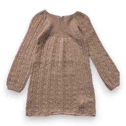 BONPOINT, Robe marron à manches longues en mohair, 4 ans