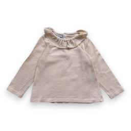 PETIT BATEAU, t-shirt à manches longues beige, 2 ans