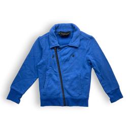 FINGER IN THE NOSE, Veste bleue fermeture asymétrique, 4/5 ans