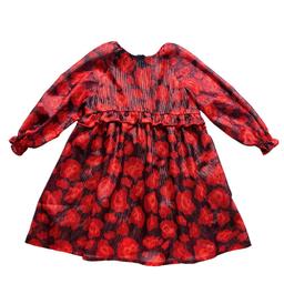 LITTLE MARC JACOBS, Robe rouge avec imprimés, 12 mois