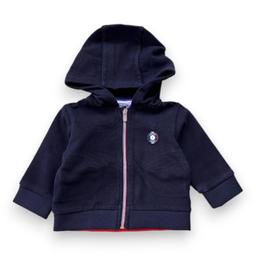 JACADI, sweat bleu marine zippé, 12 mois