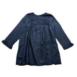 BONPOINT, Robe bleu marine à pois, 2 ans