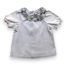 CYRILLUS, T-shirt avec col volant à fleurs, 2 ans