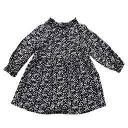 IKKS, Robe à fleurs noires, rose & blanche, 12 mois