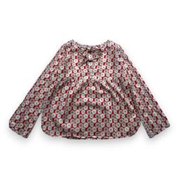 BONPOINT, Blouse rouge fleurie, 10 ans