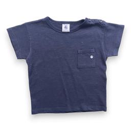 PETIT BATEAU, T shirt bleu nuit, 2 ans