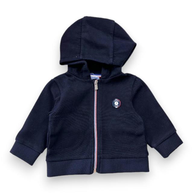 JACADI, sweat bleu marine zippé, 12 mois