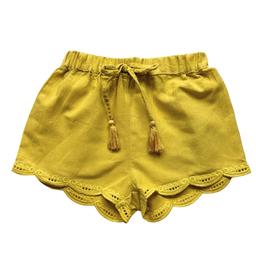 LOUISE MISHA, Short jaune avec broderies, 2 ans