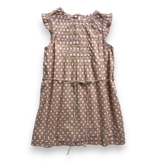 JACADI, Robe beige à pois, 4 ans