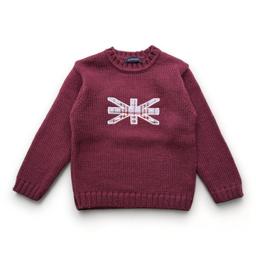 BURBERRY, Pull en laine violet, 4 ans