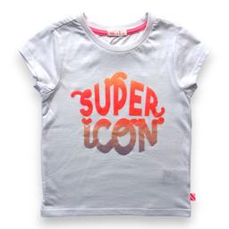 BILLIEBLUSH, T shirt blanc "Super icon", 6 ans