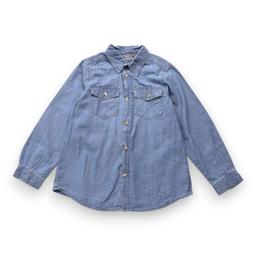 BONPOINT, Chemise en jean bleue à manches longues, 6 ans