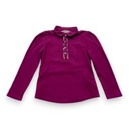 BURBERRY, Polo manches longues violet, 4 ans