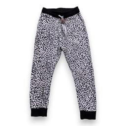 SWEET PANTS, Jogging noir et blanc léopard, 8 ans