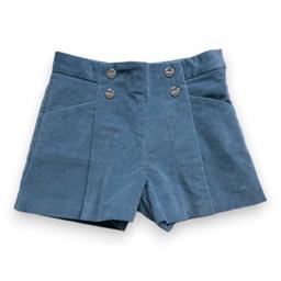 JACADI, Short bleu effet velours neuf, 3 ans