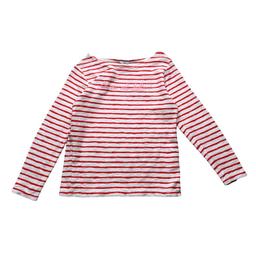 BONTON, T-shirt à manches longues blanc et rouge, 8 ans