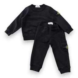 STONE ISLAND, Ensemble de jogging noir, 2 ans