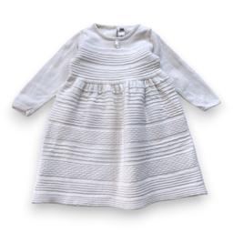 BABY DIOR, Robe blanche à manches longues, 12 mois