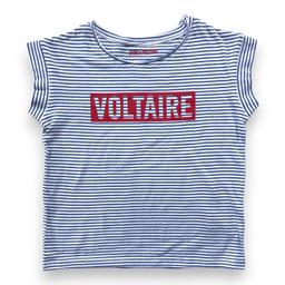 ZADIG & VOLTAIRE, T shirt marinière bleu, 5 ans