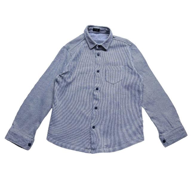 IL GUFO, Chemise à rayures bleu et blanche, 8 ans