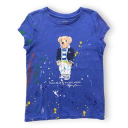 RALPH LAUREN, T shirt bleu polo bear, 6 ans