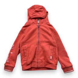 IKKS, Sweat à caluche zippé orange, 6 ans