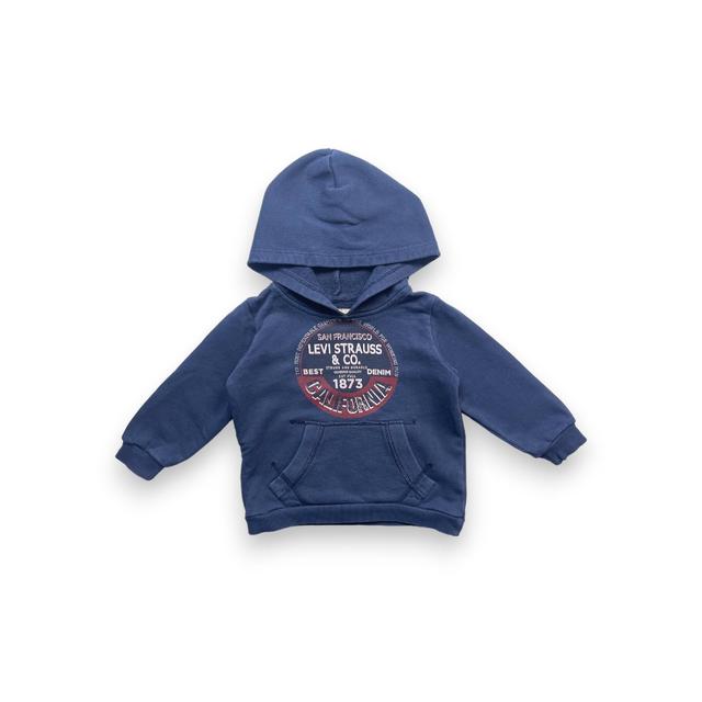 LEVI'S, Sweat à capuche bleu marine, 2 ans