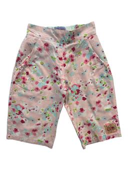 KENZO, Pantalon droit rose à fleurs, 2 ans