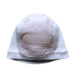 BABY DIOR, Bonnet de naissance rose avec broderies, Taille 0