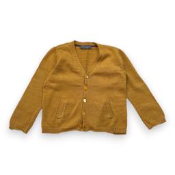 BONPOINT, Cardigan jaune en laine, 4 ans