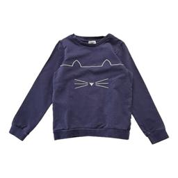 KARL LAGERFELD, Sweat bleu marine avec chat brodé, 8 ans