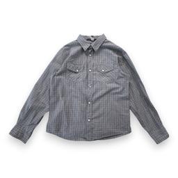 BONPOINT, Chemise grise à carreaux, 8 ans