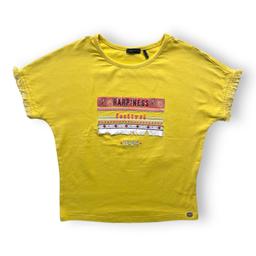 IKKS, T shirt jaune à motifs, 6 ans