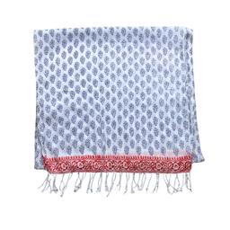 HARTFORD, Foulard blanc à motifs bleus et rouges, Taille unique