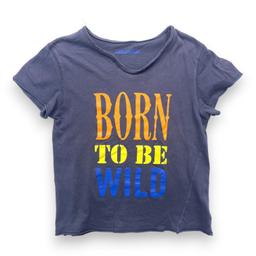 ZADIG & VOLTAIRE, T shirt manches courtes gris "Born to be wild"