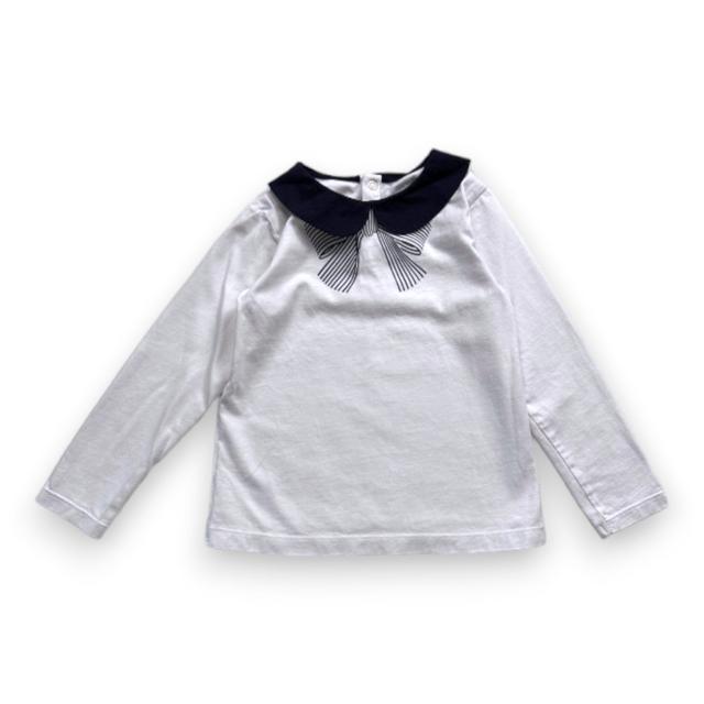 JACADI, T-shirt blanc à manches longues avec imprimé, 4 ans