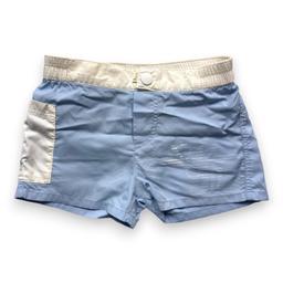 BABY DIOR, Short de bain bleu et blanc, 18 mois