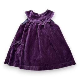 TARTINE & CHOCOLAT, Robe violette en velours, 18 moi