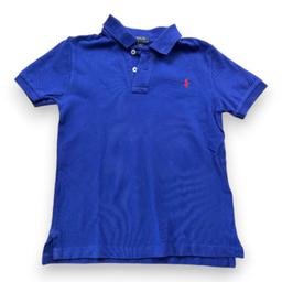 RALPH LAUREN, Polo à manches courtes bleu, 7 ans