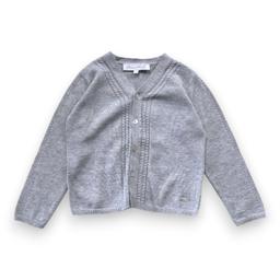 TARTINE & CHOCOLAT, Cardigan gris avec détails, 4 ans