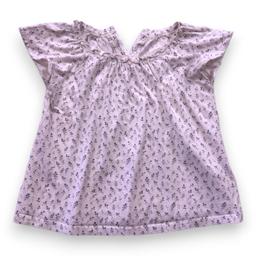 BONPOINT, T-shirt blanc avec fleurs violettes, 3 ans