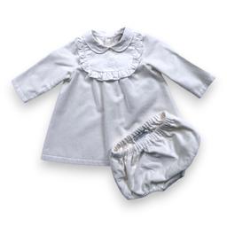 ARMANI, Ensemble robe et bloomer blanc, 6 mois